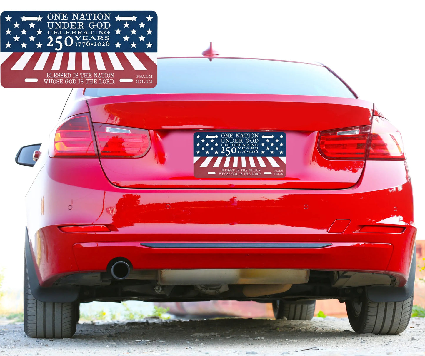License Plate Celebrating 250 Years Meta
