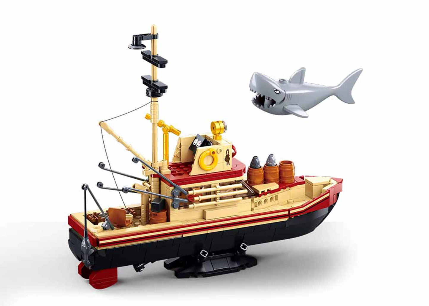 Model Bricks Great Shark Ship Building Brick Kit (592 pcs)
