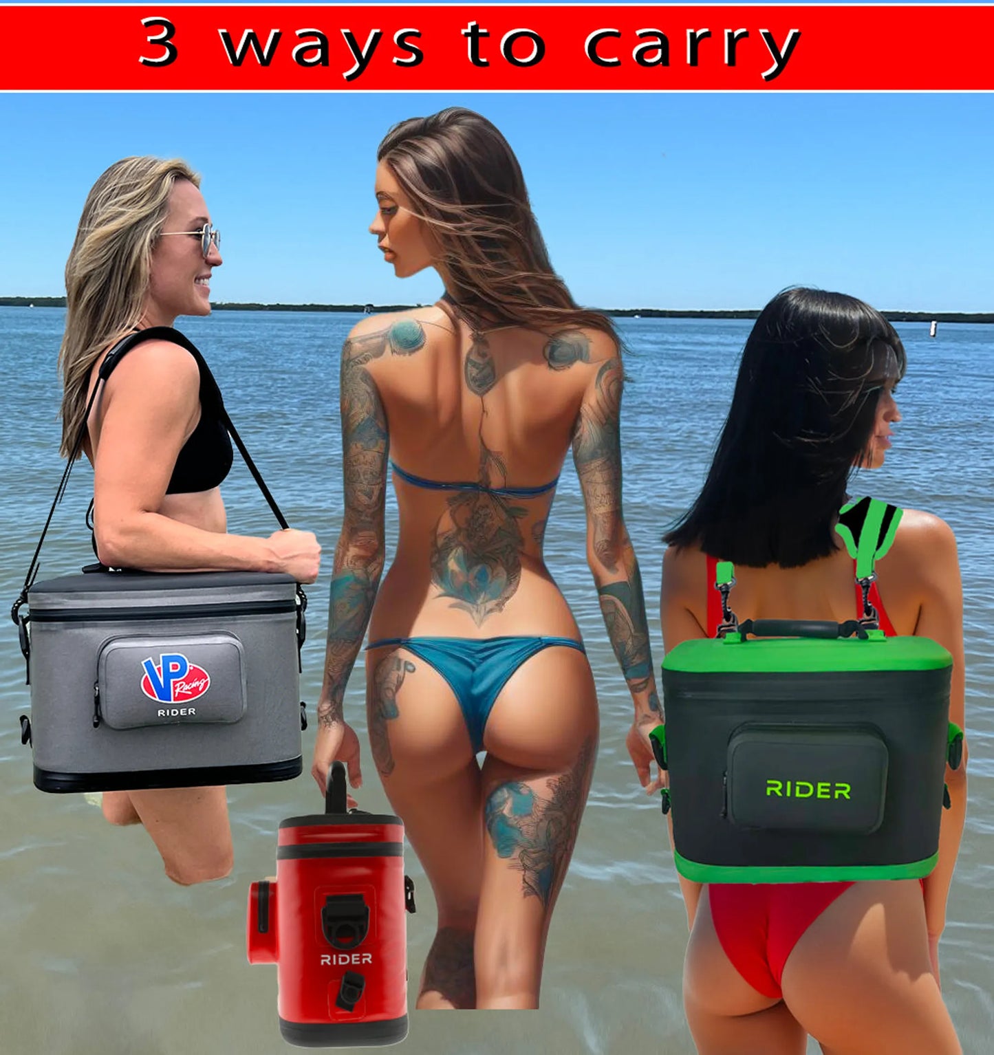 VP Racing Fuels Jet Ski Coolers by Rider Coolers - Set PWC Coolers, Officially Licensed