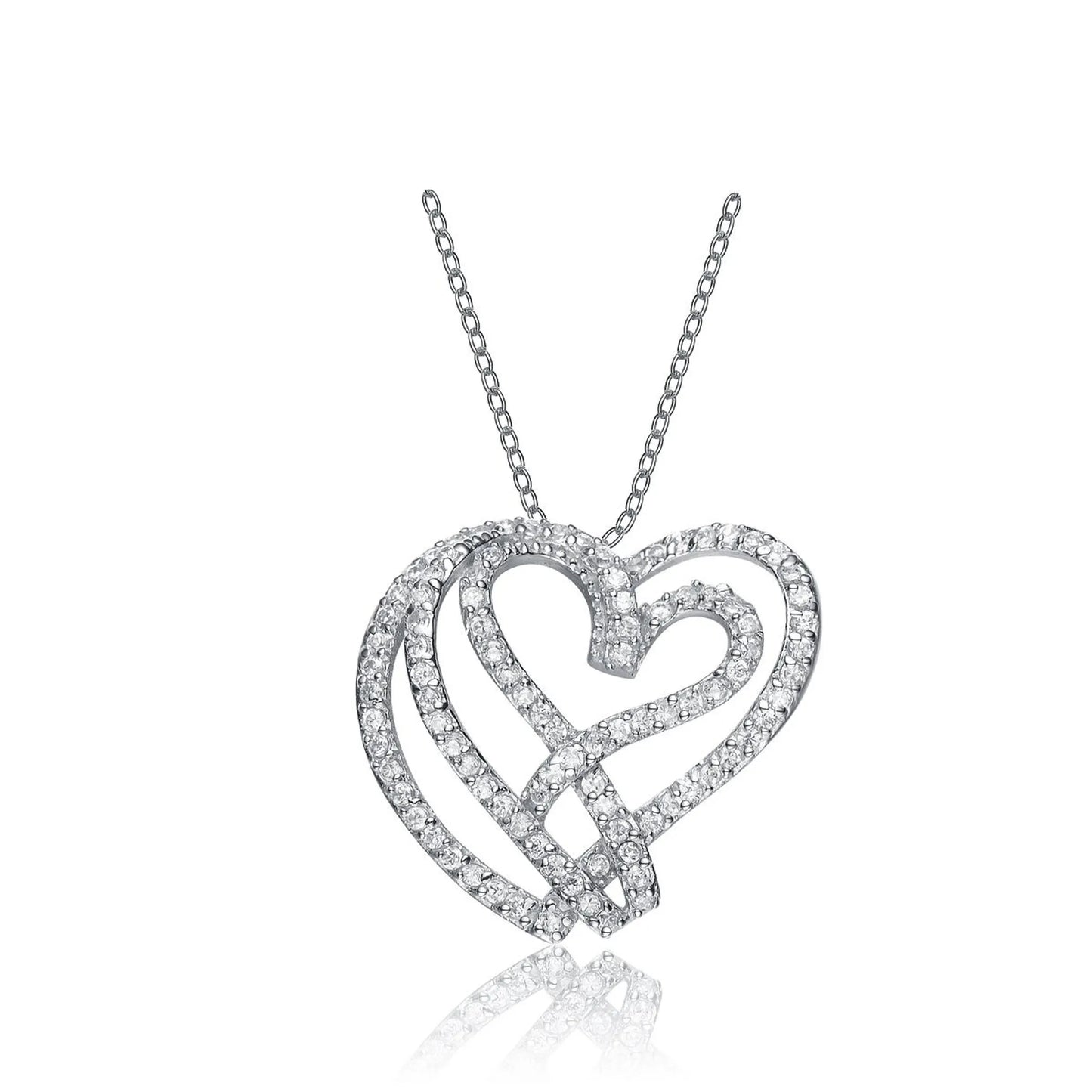 Collette Z Sterling Silver White Cubic Zirconia Pendant