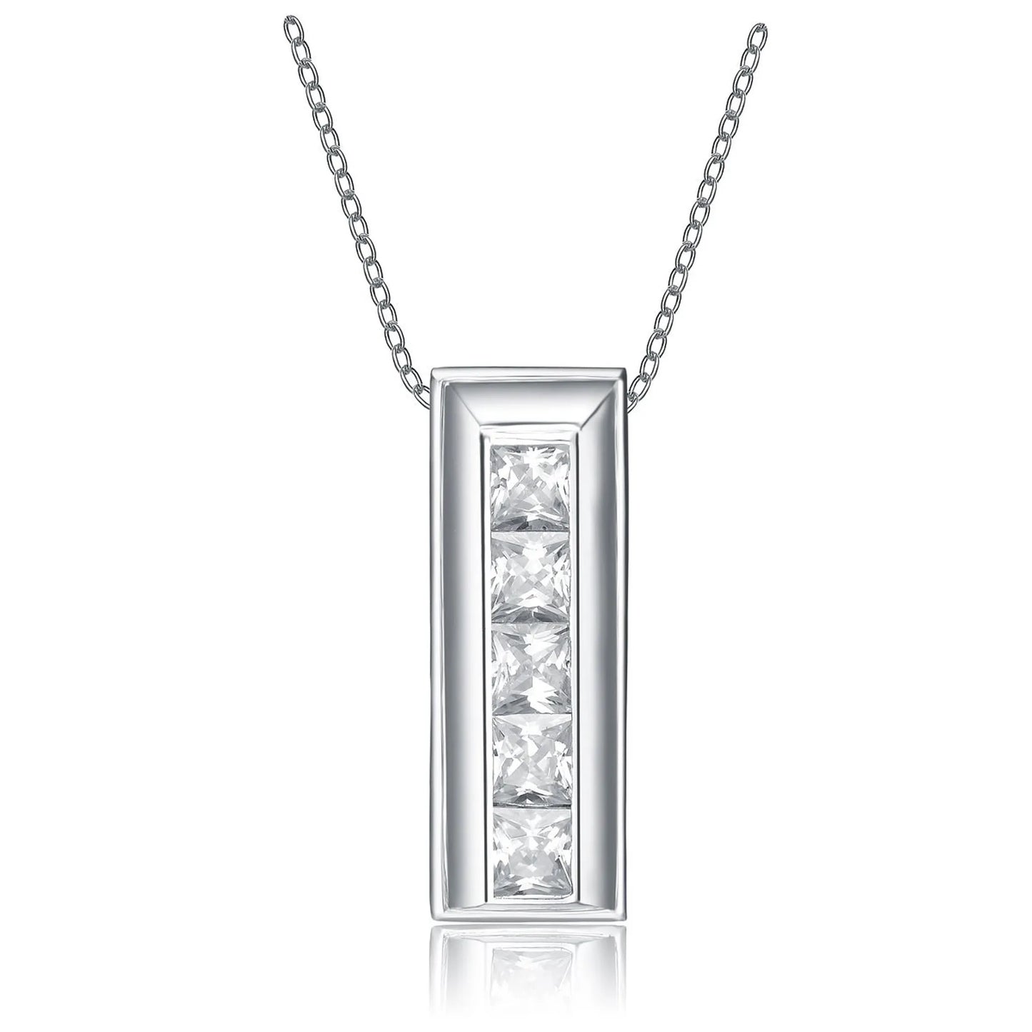 Collette Z Sterling Silver White Cubic Zirconia Pendant