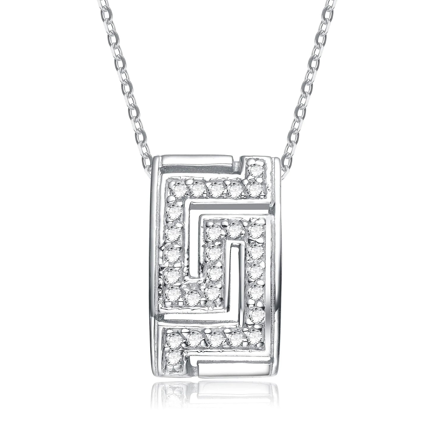Collette Z Sterling Silver White Cubic Zirconia Pendant