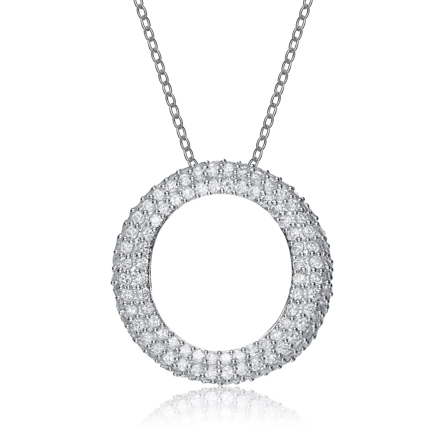 Collette Z Sterling Silver White Cubic Zirconia Pendant