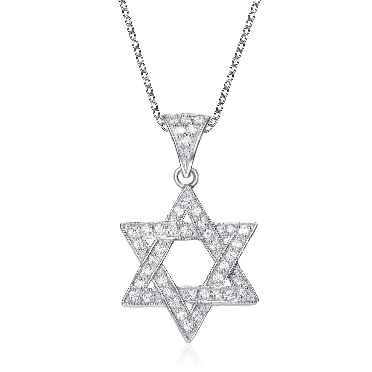 Collette Z Sterling Silver Cubic Zirconia Star Necklace