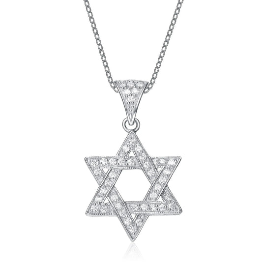 Collette Z Sterling Silver Cubic Zirconia Star Necklace