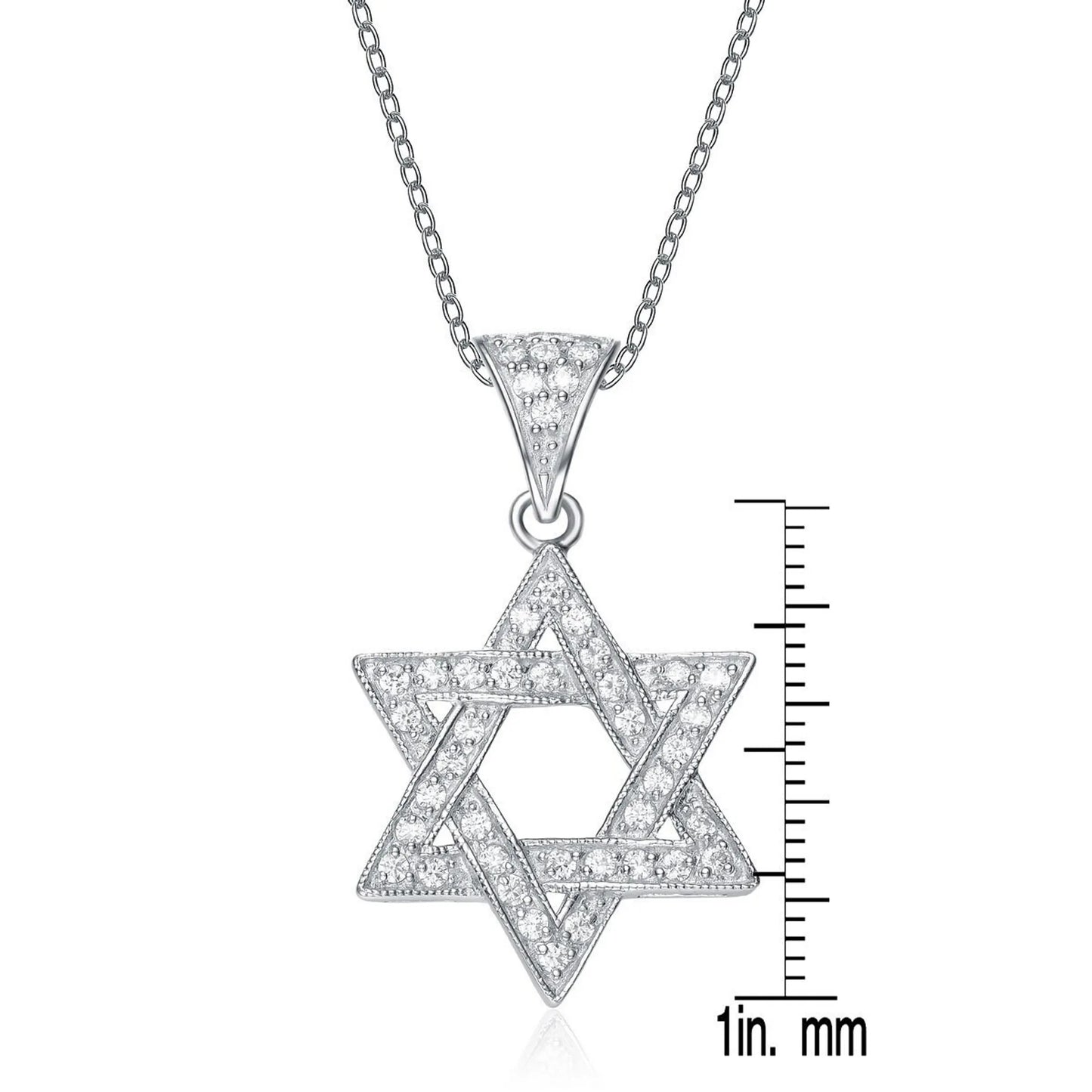 Collette Z Sterling Silver Cubic Zirconia Star Necklace
