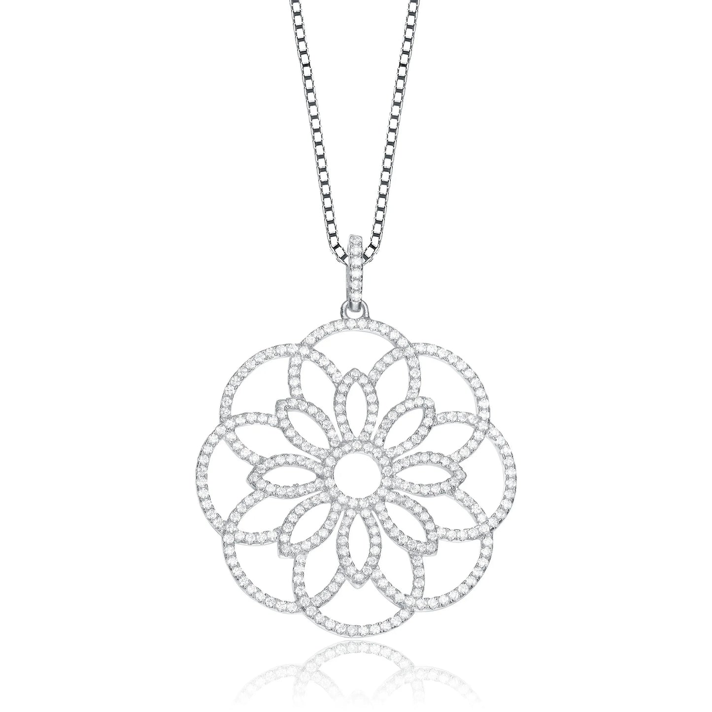 Collette Z Sterling Silver White Cubic Zirconia Pendant