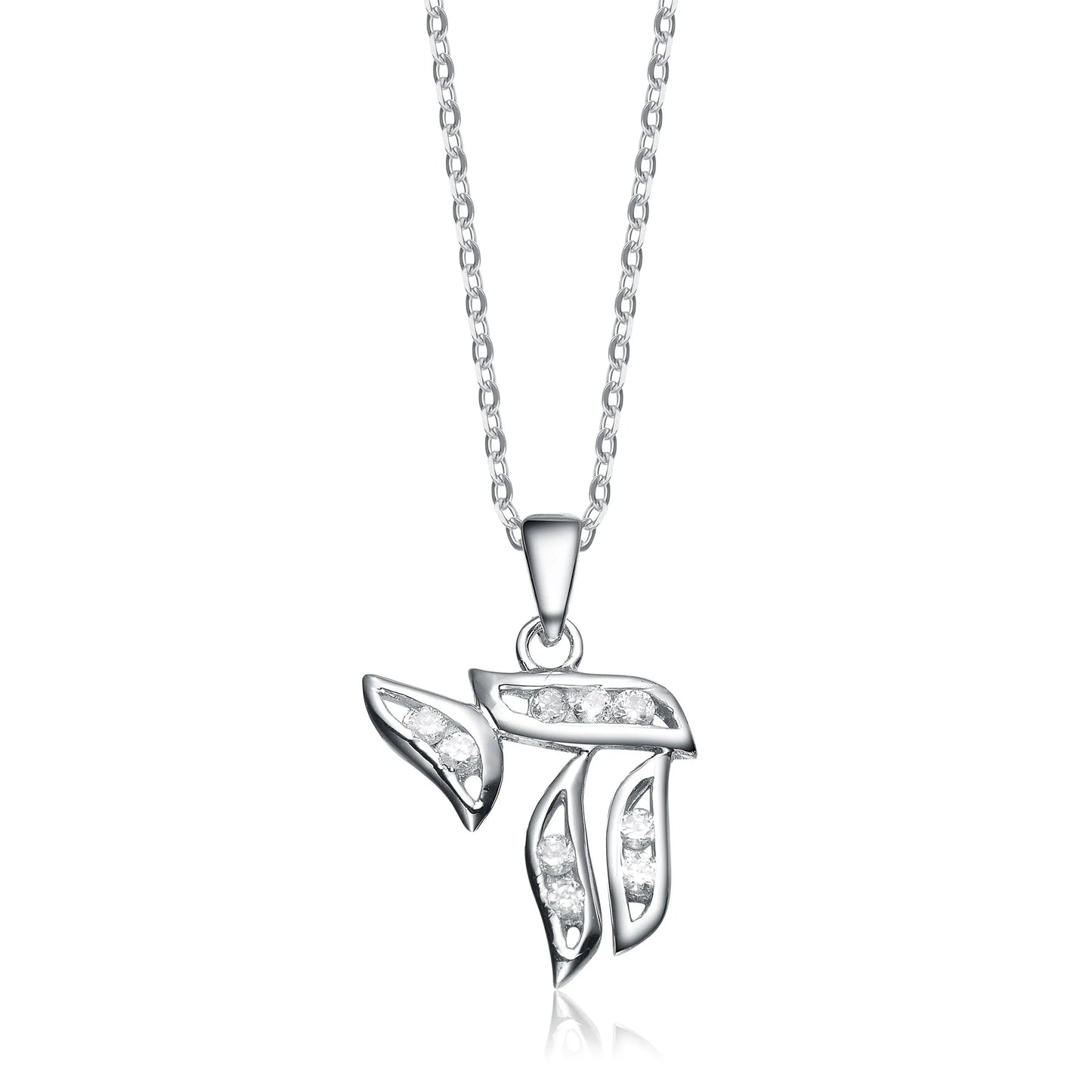 Collette Z Sterling Silver White Cubic Zirconia Pendant