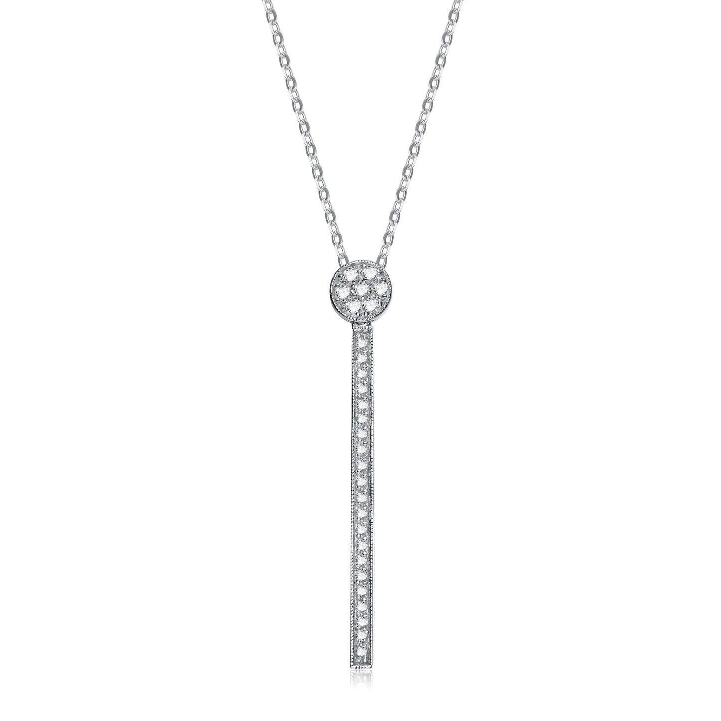 Collette Z Sterling Silver White Cubic Zirconia Pendant