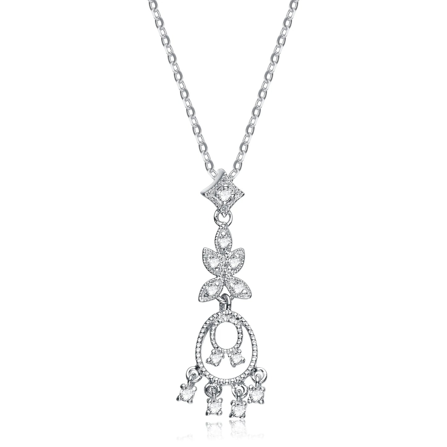 Collette Z Sterling Silver White Cubic Zirconia Pendant