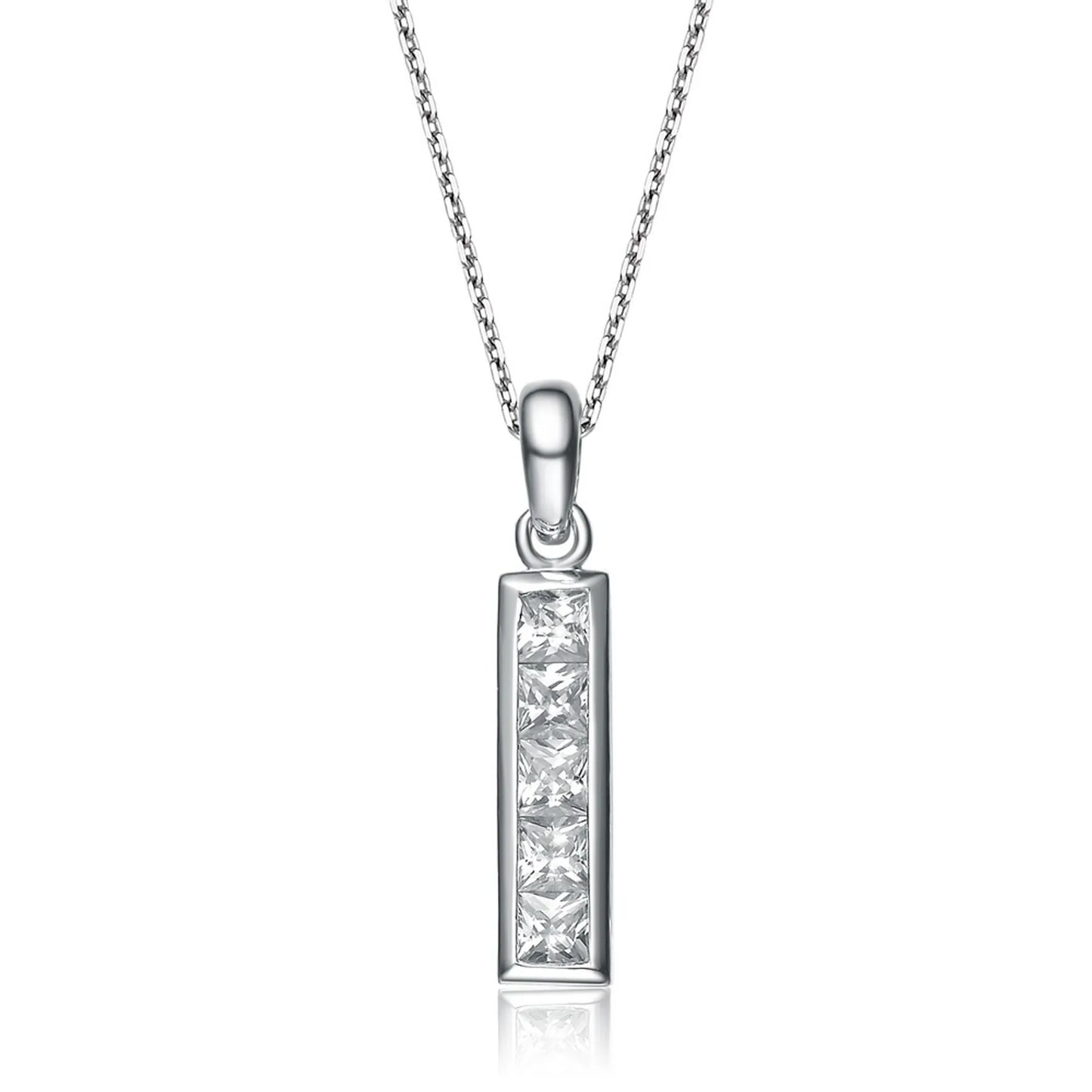 Collette Z Sterling Silver White Cubic Zirconia Pendant