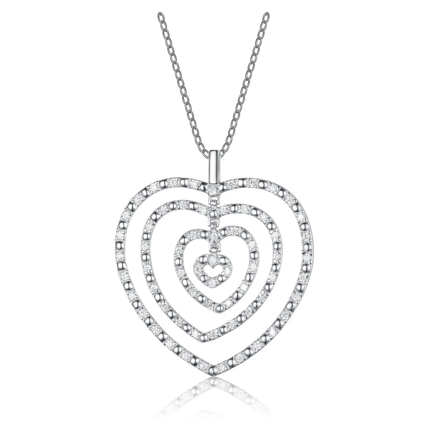 Collette Z Sterling Silver White Cubic Zirconia Pendant
