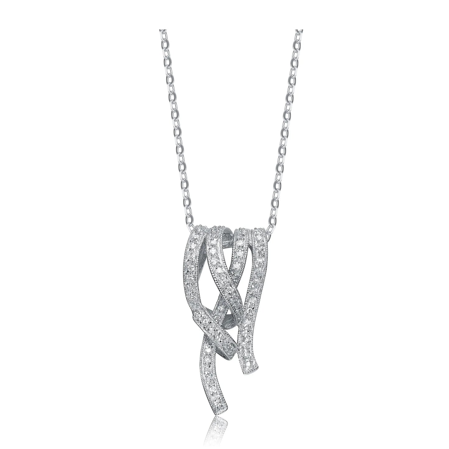 Collette Z Sterling Silver White Cubic Zirconia Pendant