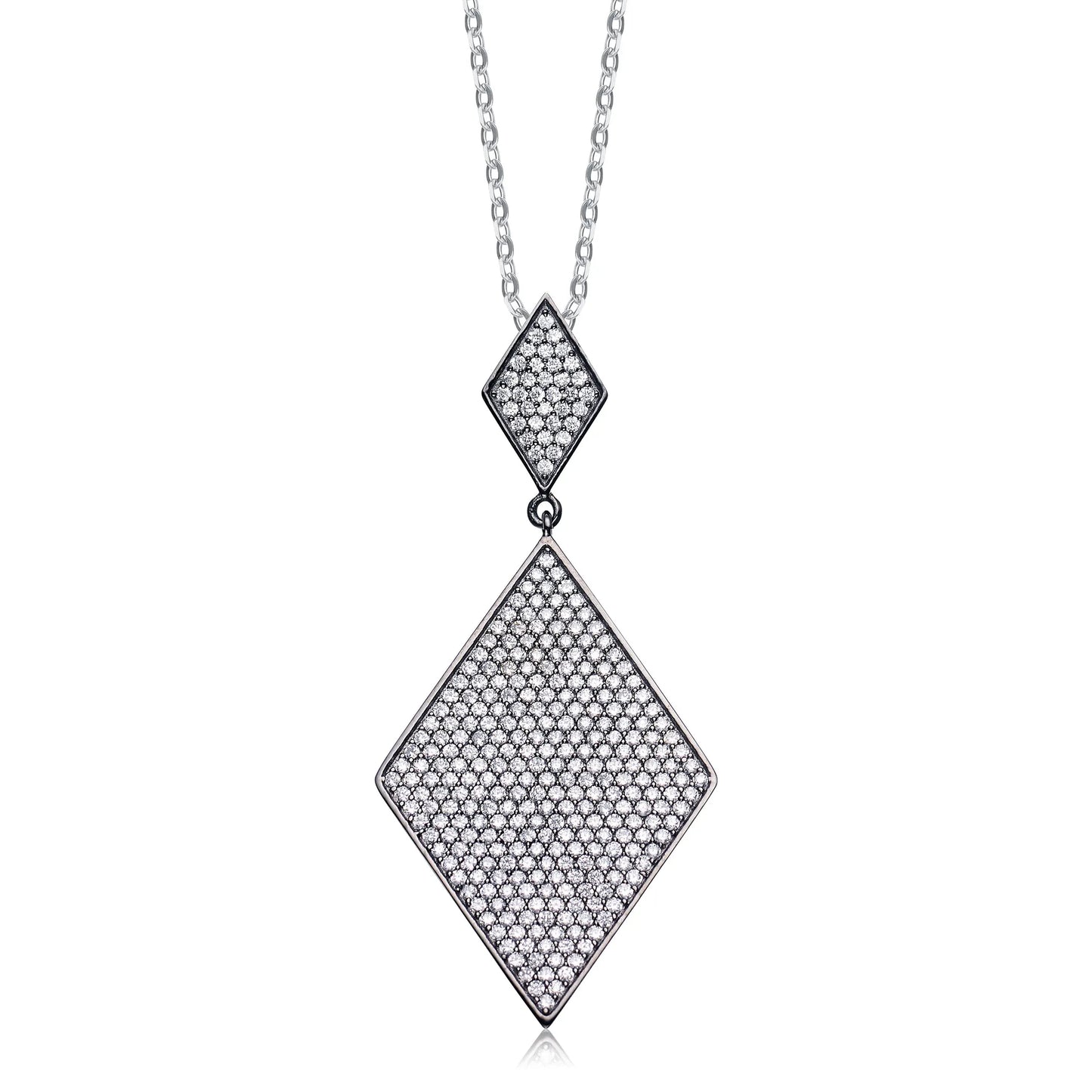 Collette Z Sterling Silver White Cubic Zirconia Pendant