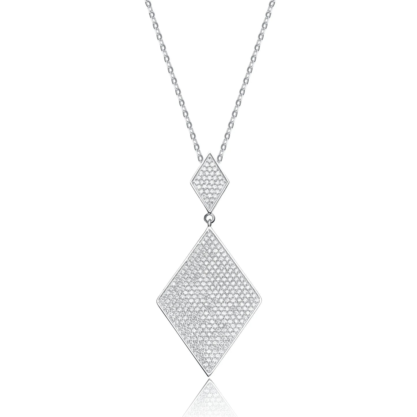 Collette Z Sterling Silver White Cubic Zirconia Pendant