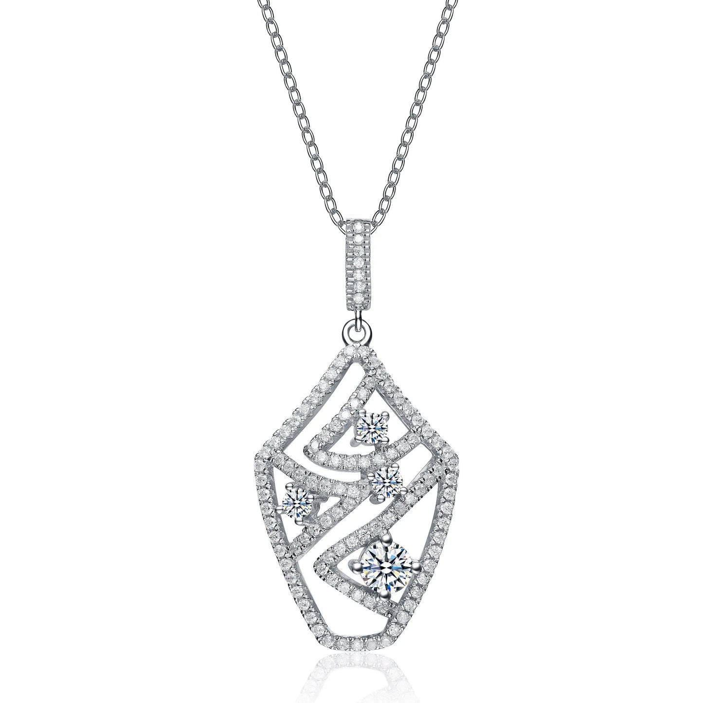 Collette Z Sterling Silver White Cubic Zirconia Pendant