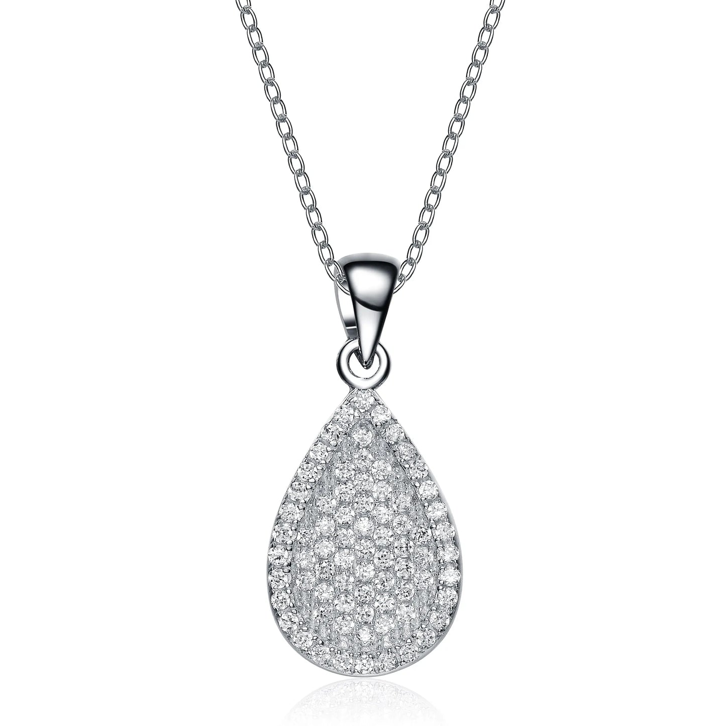 Collette Z Sterling Silver White Cubic Zirconia Pendant