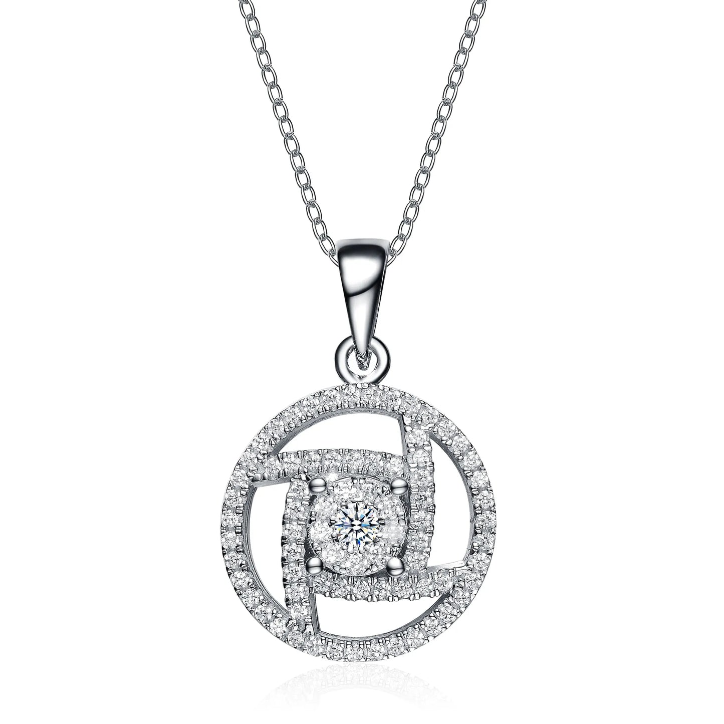 Collette Z Sterling Silver White Cubic Zirconia Pendant