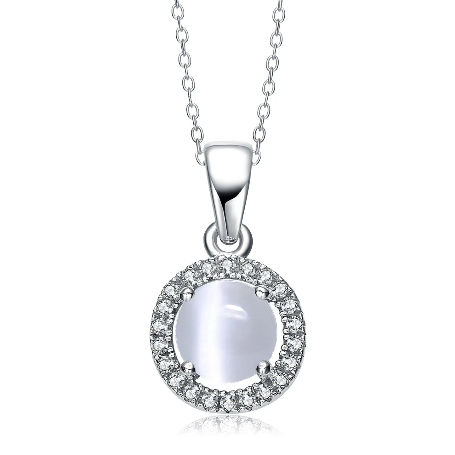 Collette Z Sterling Silver White Cubic Zirconia Pendant