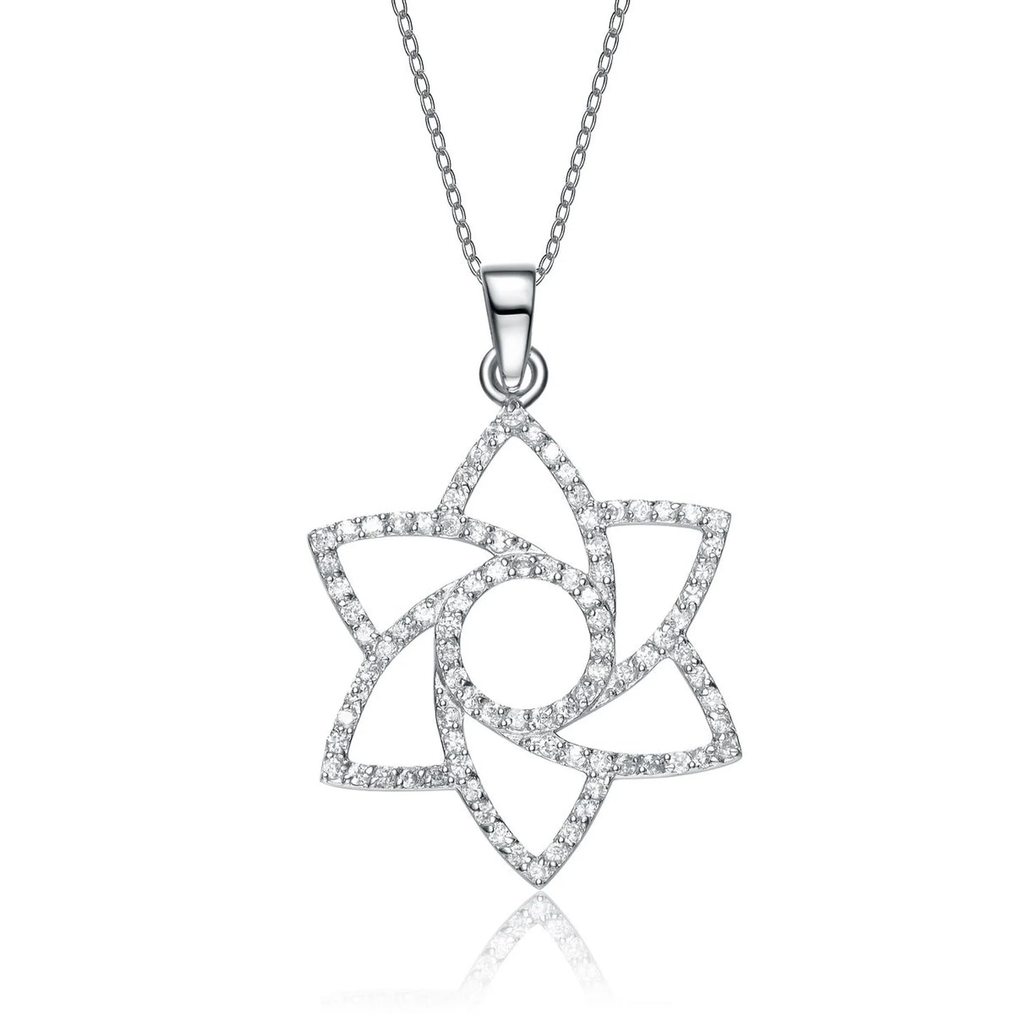 Collette Z Sterling Silver White Cubic Zirconia Pendant