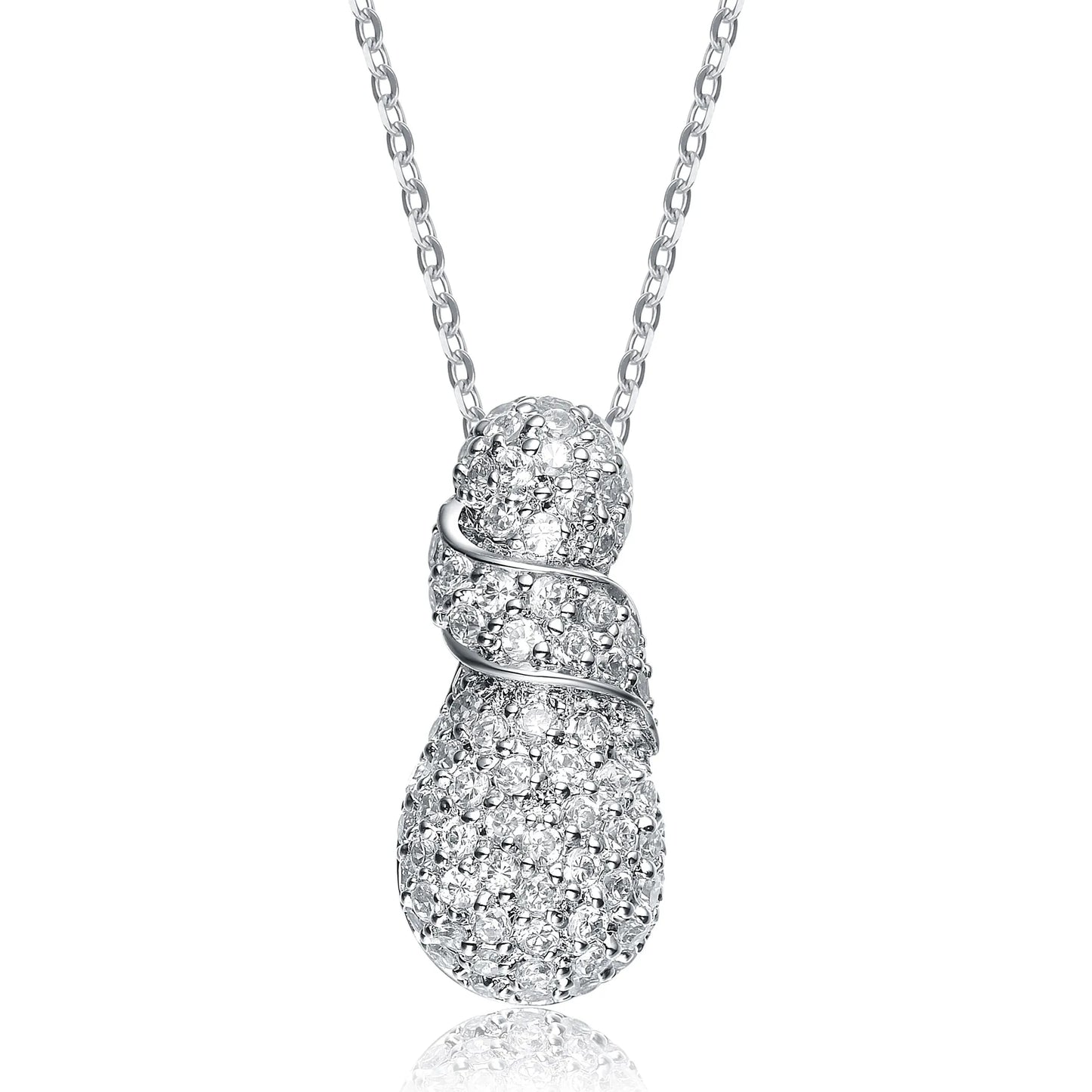 Collette Z Sterling Silver White Cubic Zirconia Pendant