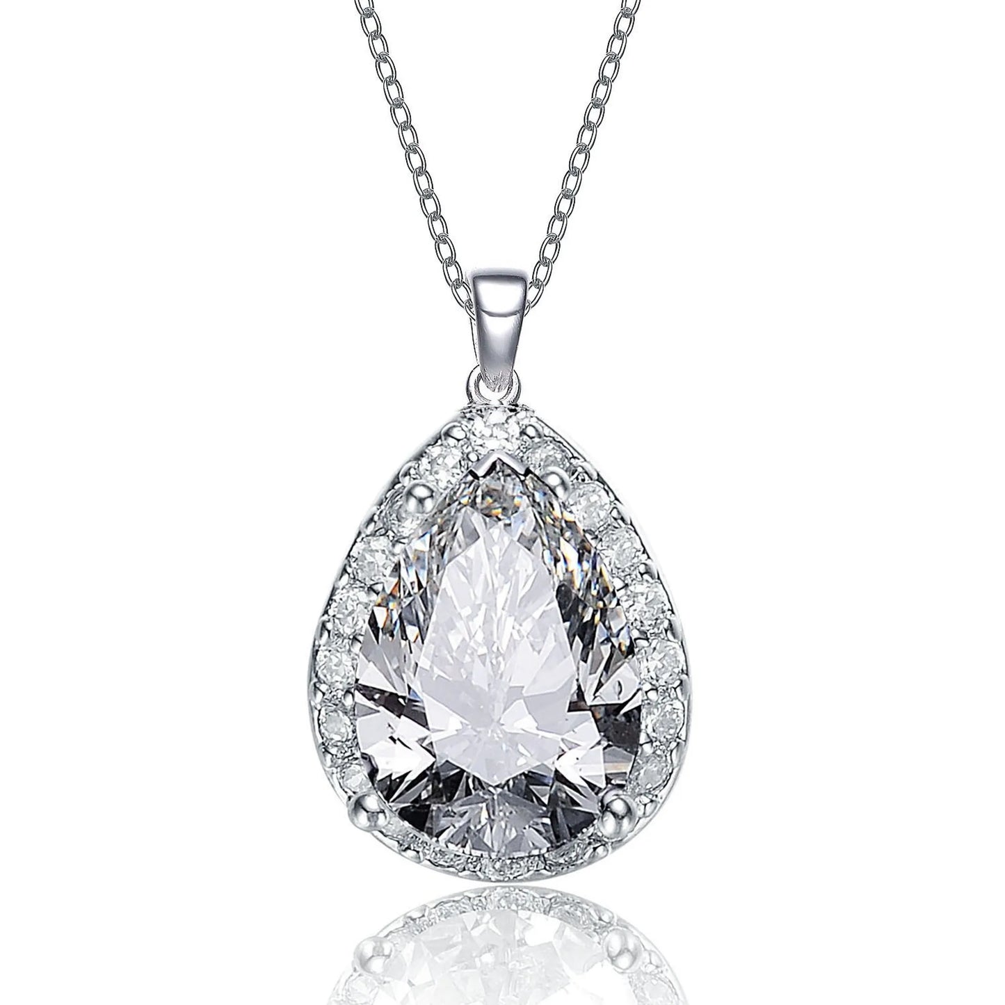 Collette Z Sterling Silver White Cubic Zirconia Pendant