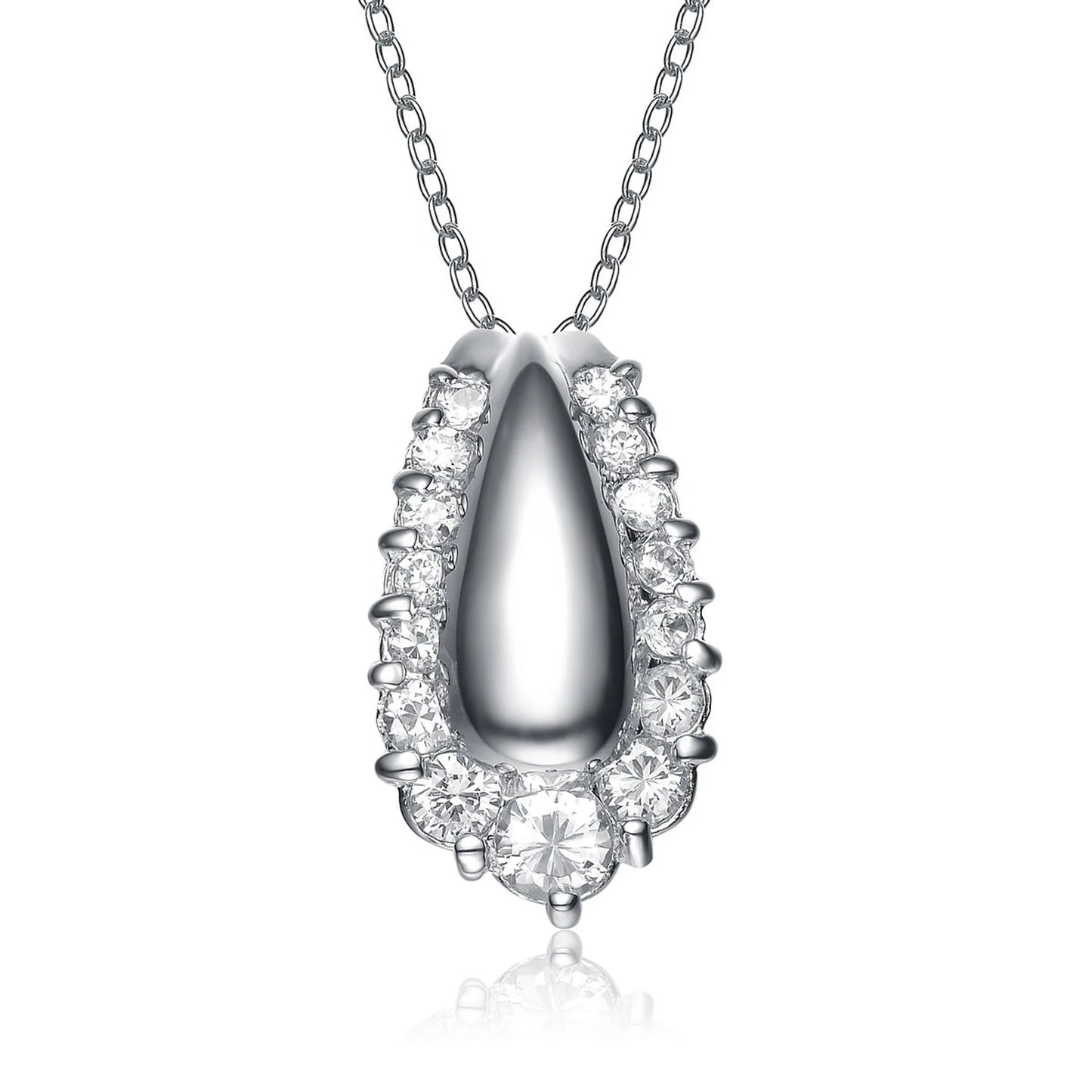 Collette Z Sterling Silver White Cubic Zirconia Pendant