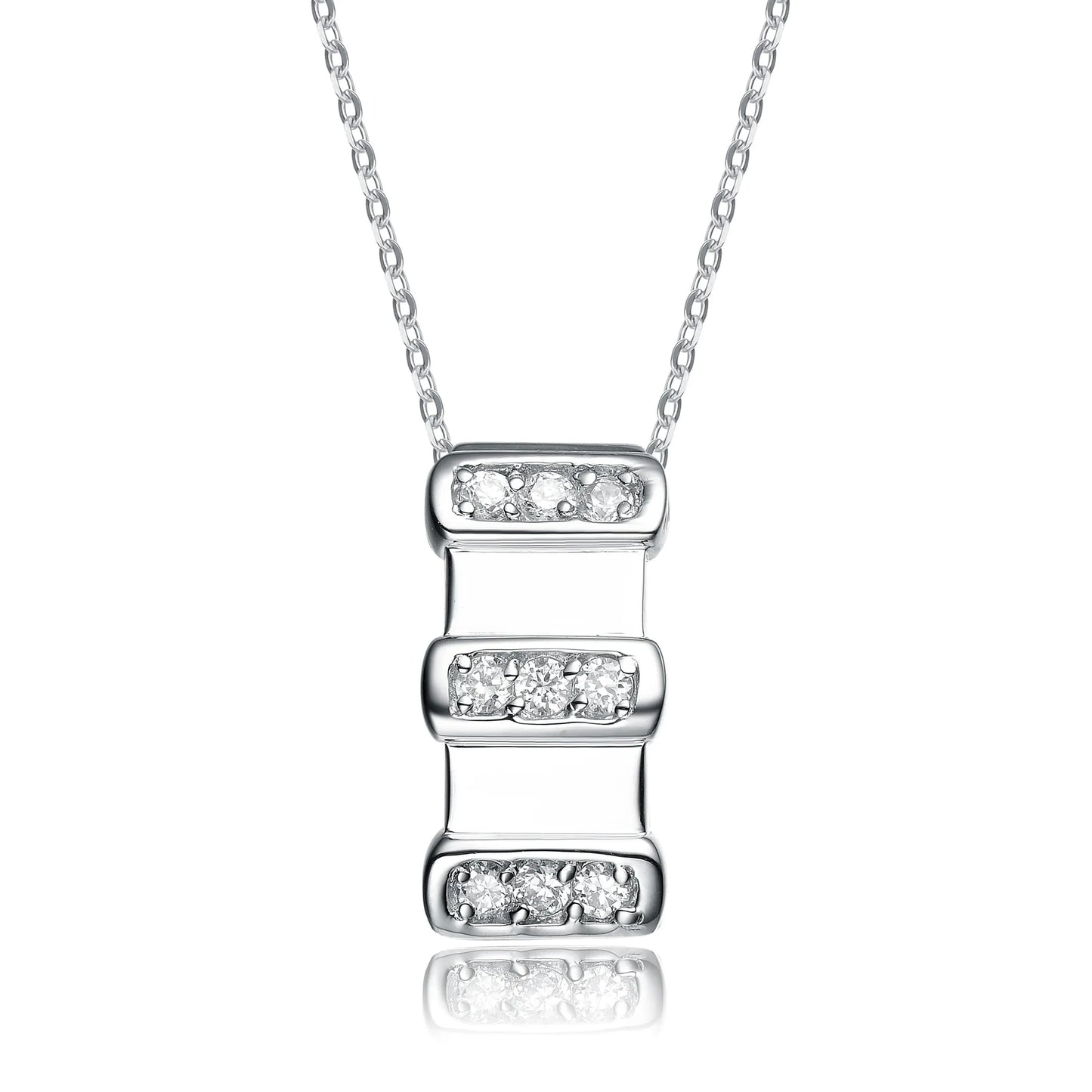 Collette Z Sterling Silver White Cubic Zirconia Pendant