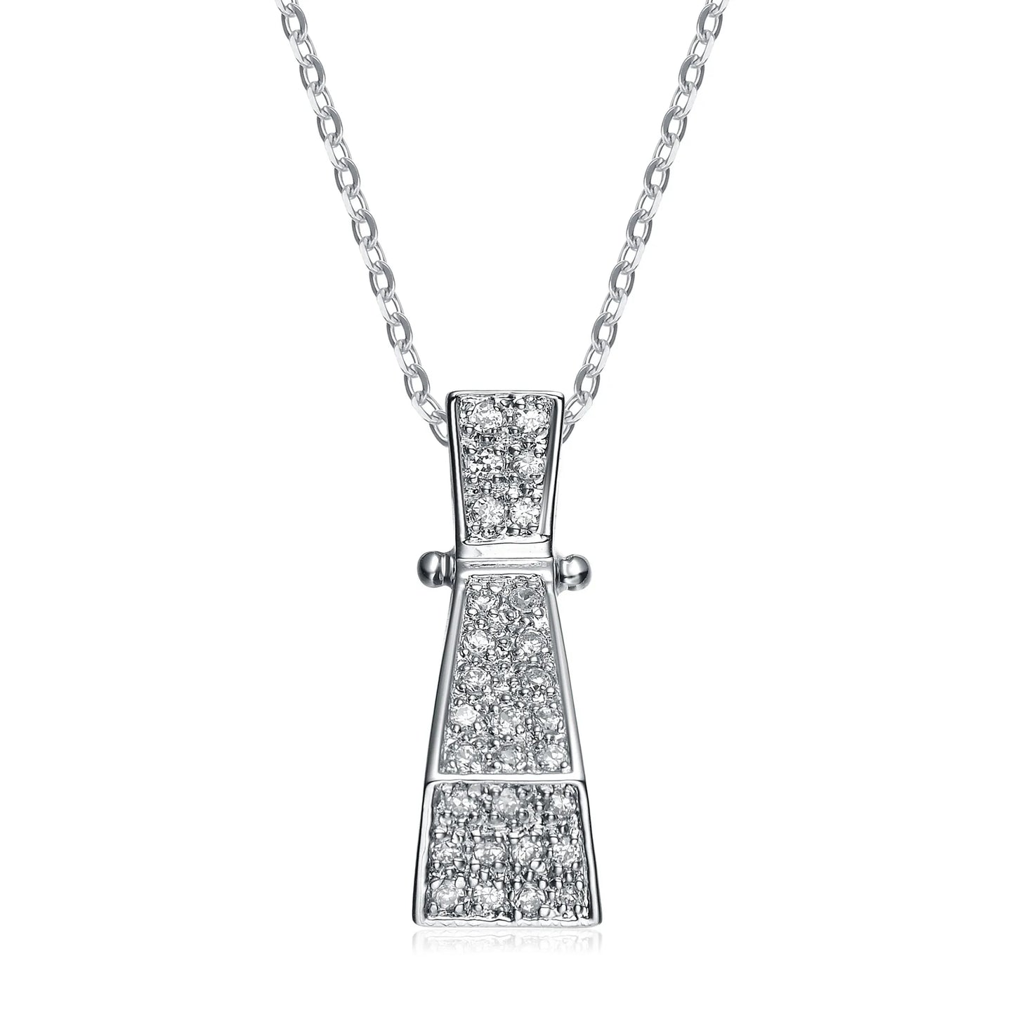 Collette Z Sterling Silver White Cubic Zirconia Pendant