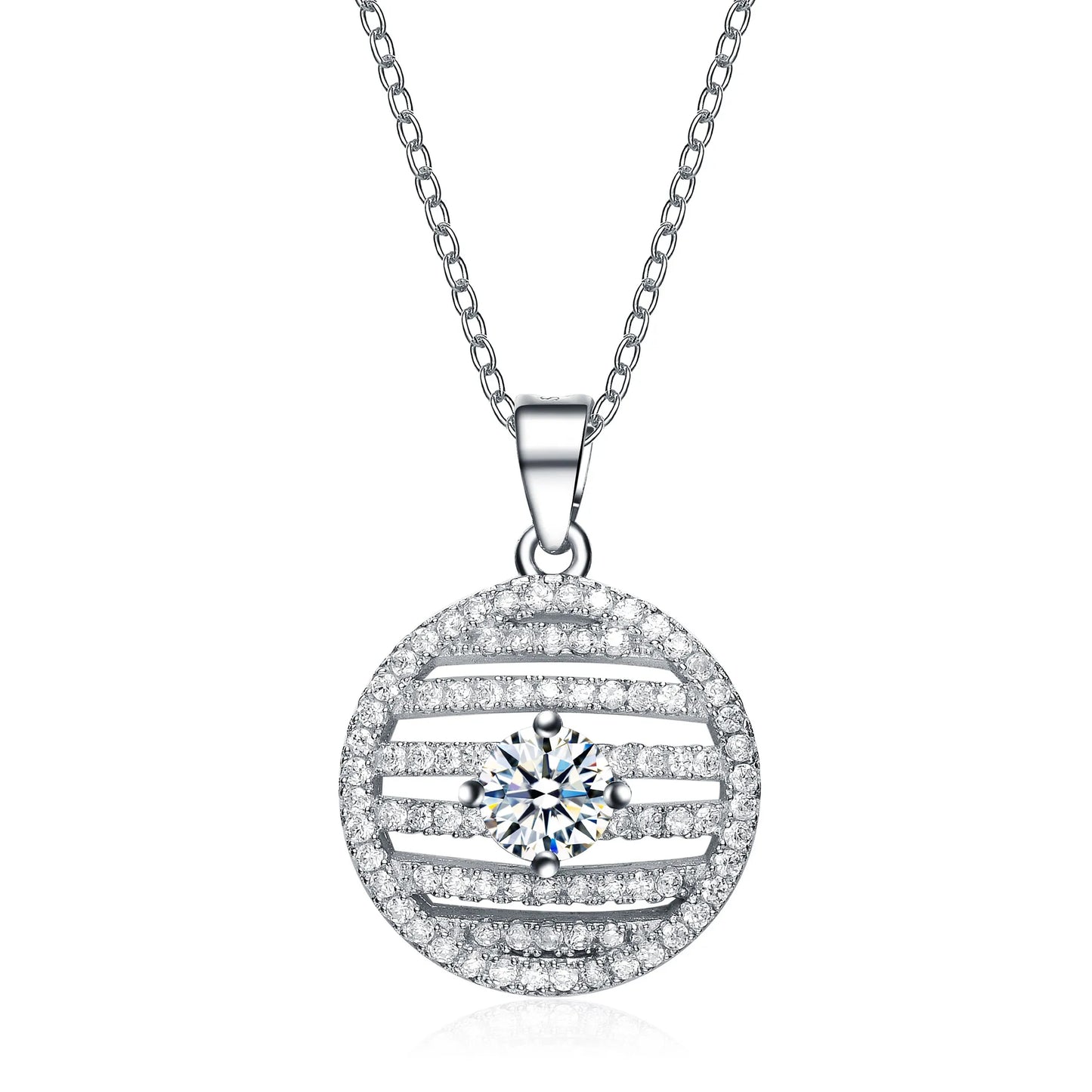 Collette Z Sterling Silver White Cubic Zirconia Pendant