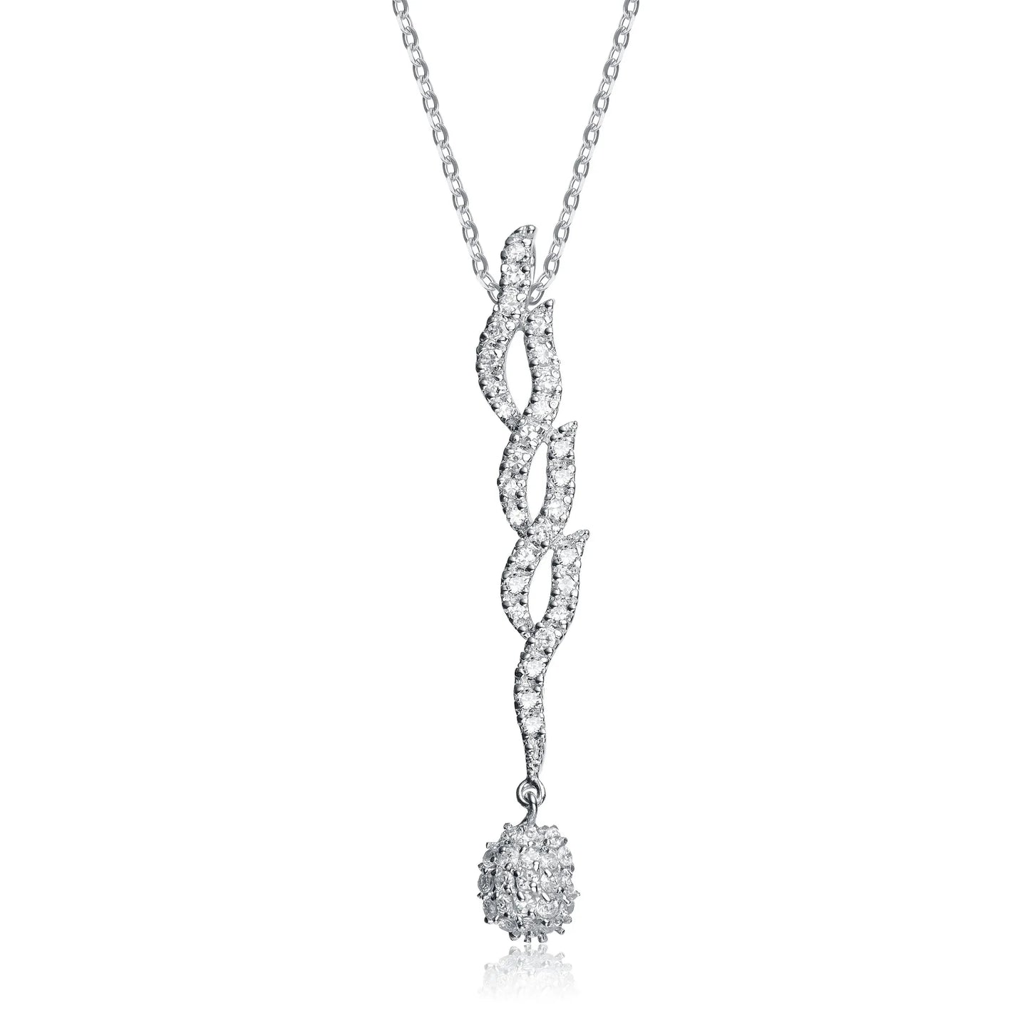 Collette Z Sterling Silver White Cubic Zirconia Pendant