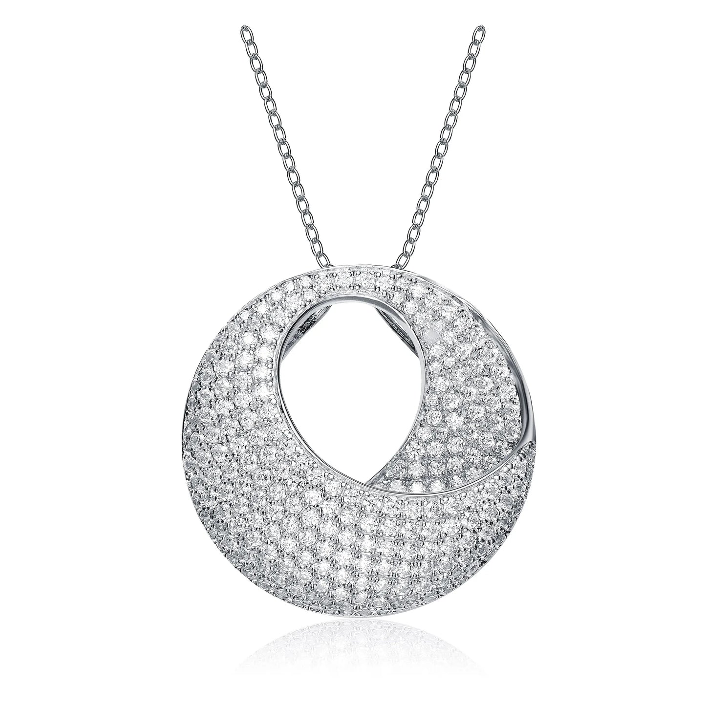 Collette Z Sterling Silver White Cubic Zirconia Pendant