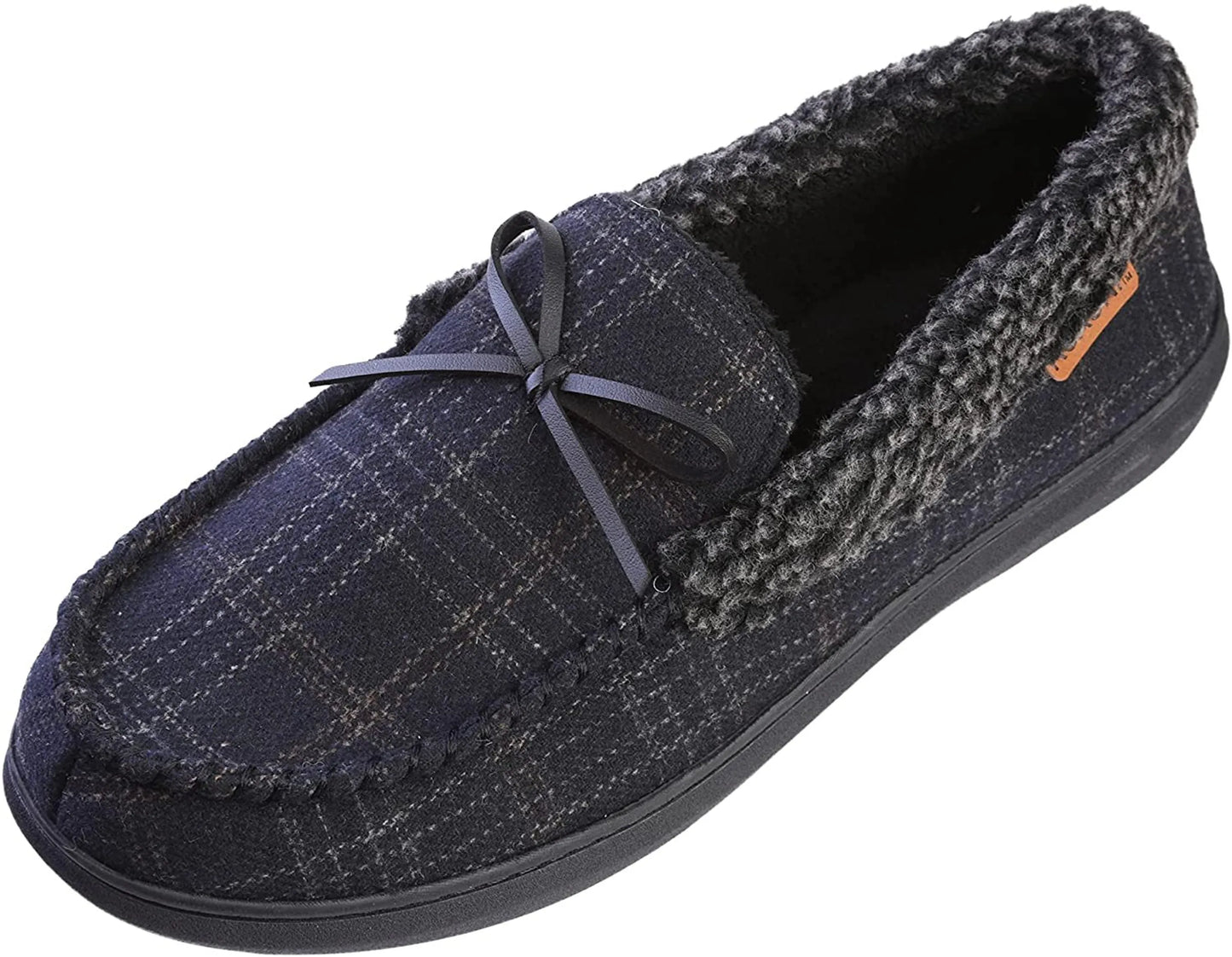 Men's Slippers Moccasin Plush Lined House Shoes
