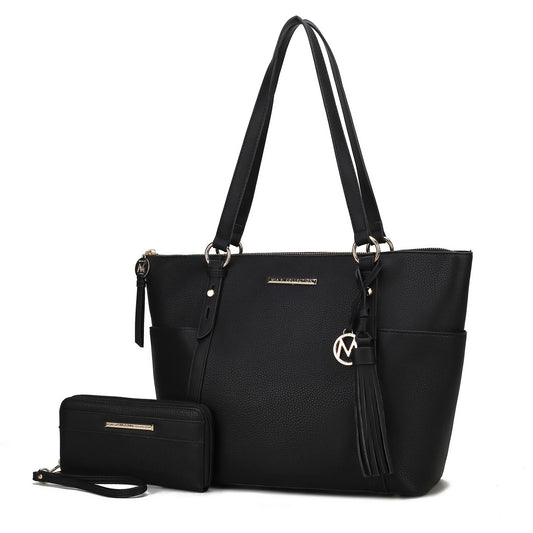 Gloria Vegan Leather Womens Tote Bag with wallet