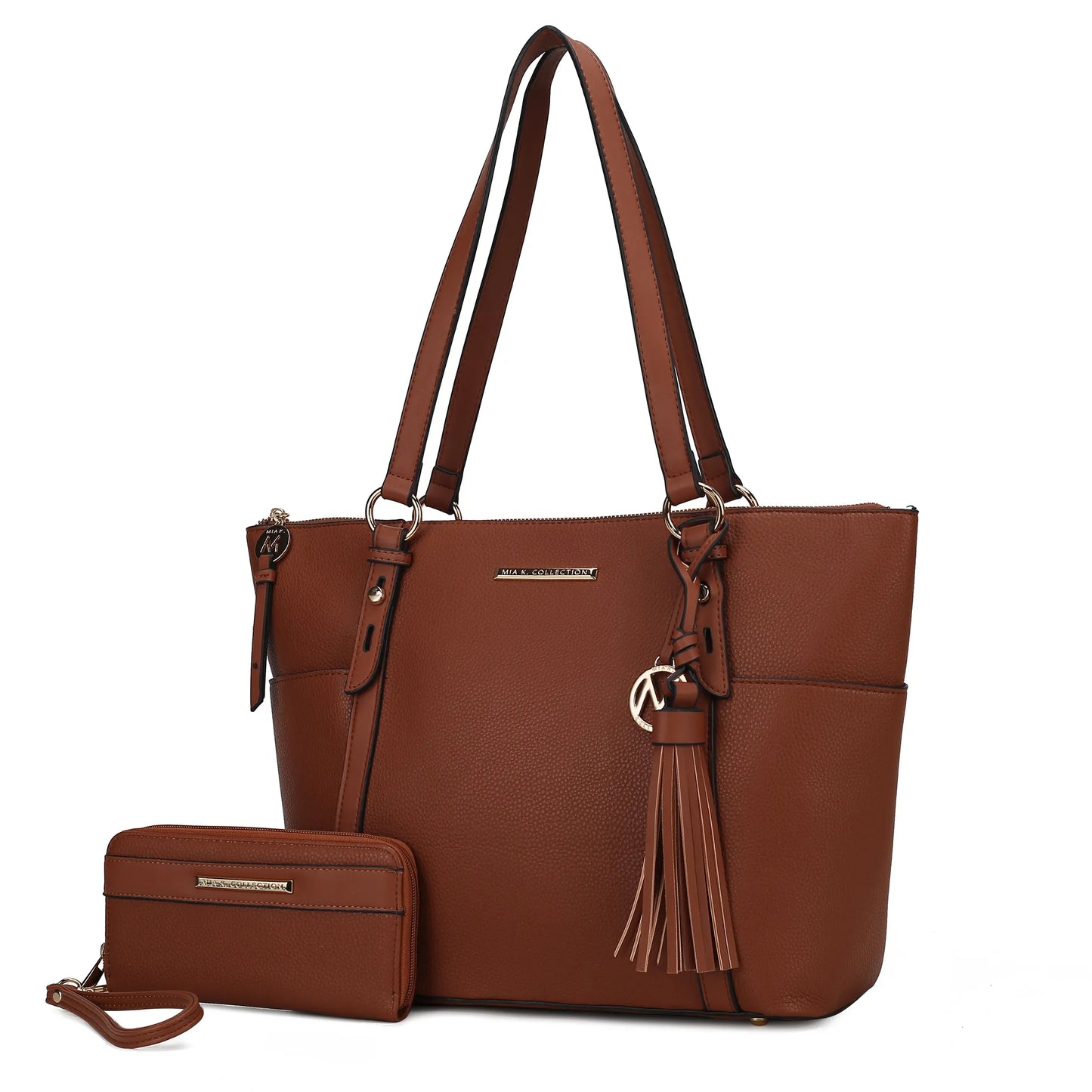 Gloria Vegan Leather Womens Tote Bag with wallet