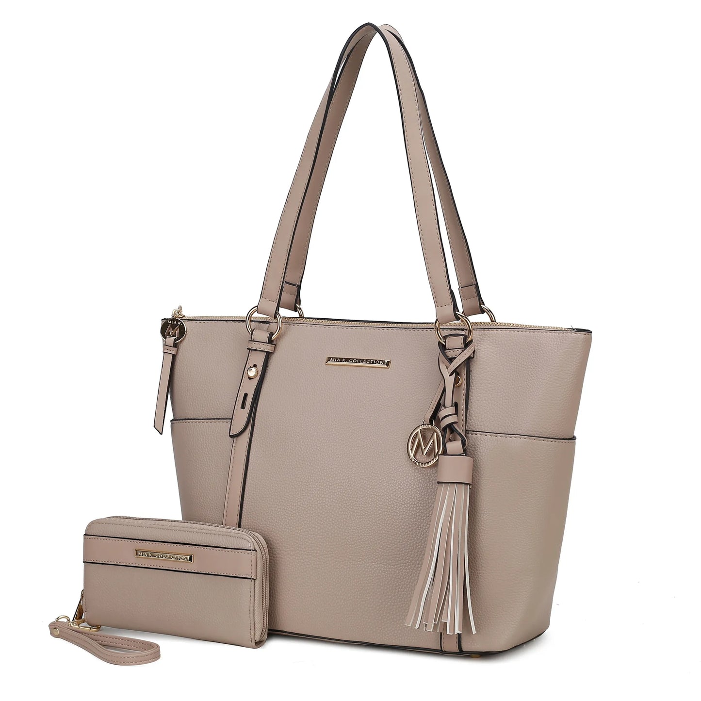 Gloria Vegan Leather Womens Tote Bag with wallet