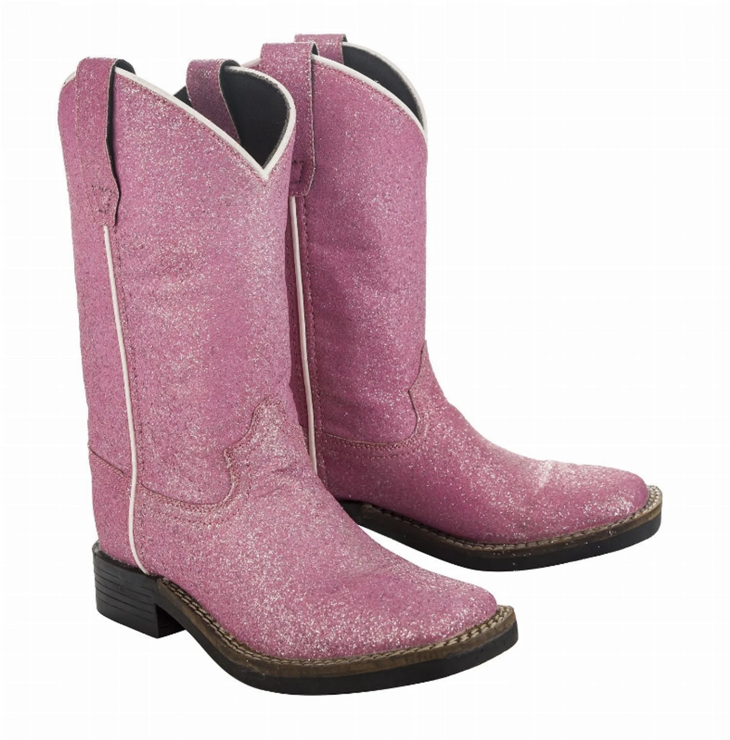 Children's Pink Glitter Western Boot