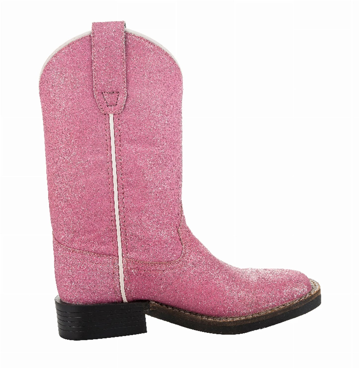 Children's Pink Glitter Western Boot