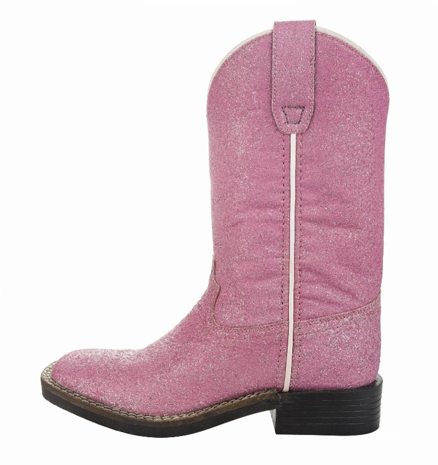 Children's Pink Glitter Western Boot