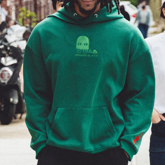  Embroidered thick hoodie-0