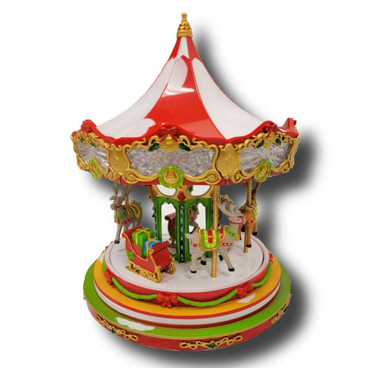 Christmas Carousel Decoration. Christmas Village F07M3-5-FQ24066-0
