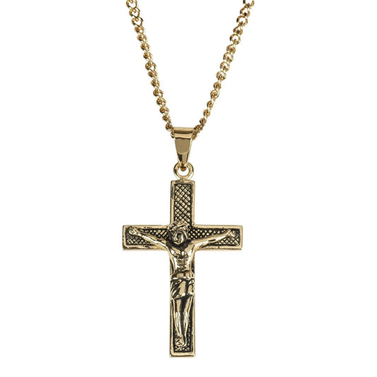 Crucifix Corpus Gold Plate