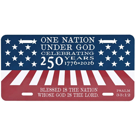 License Plate Celebrating 250 Years Meta