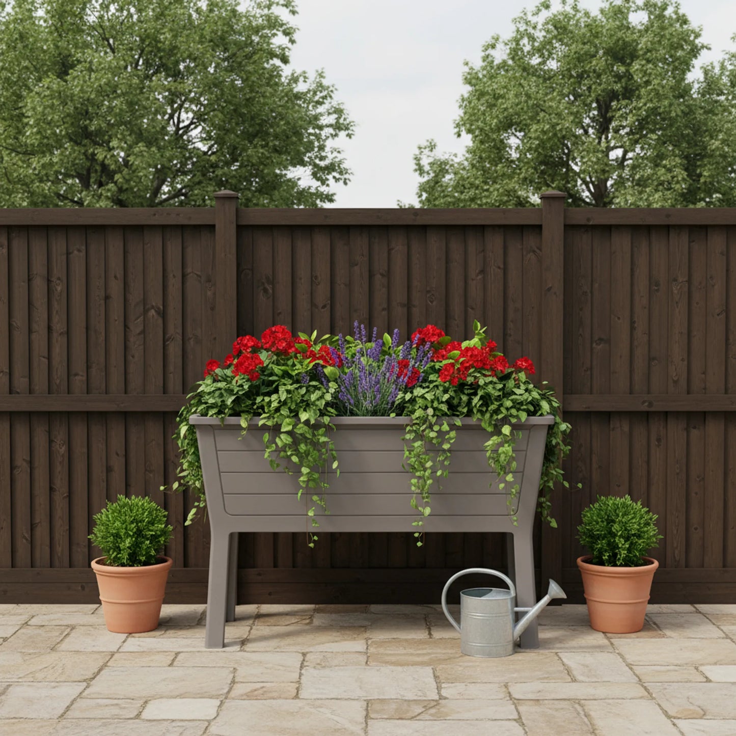 Resin Rectangular Raised Garden Bed