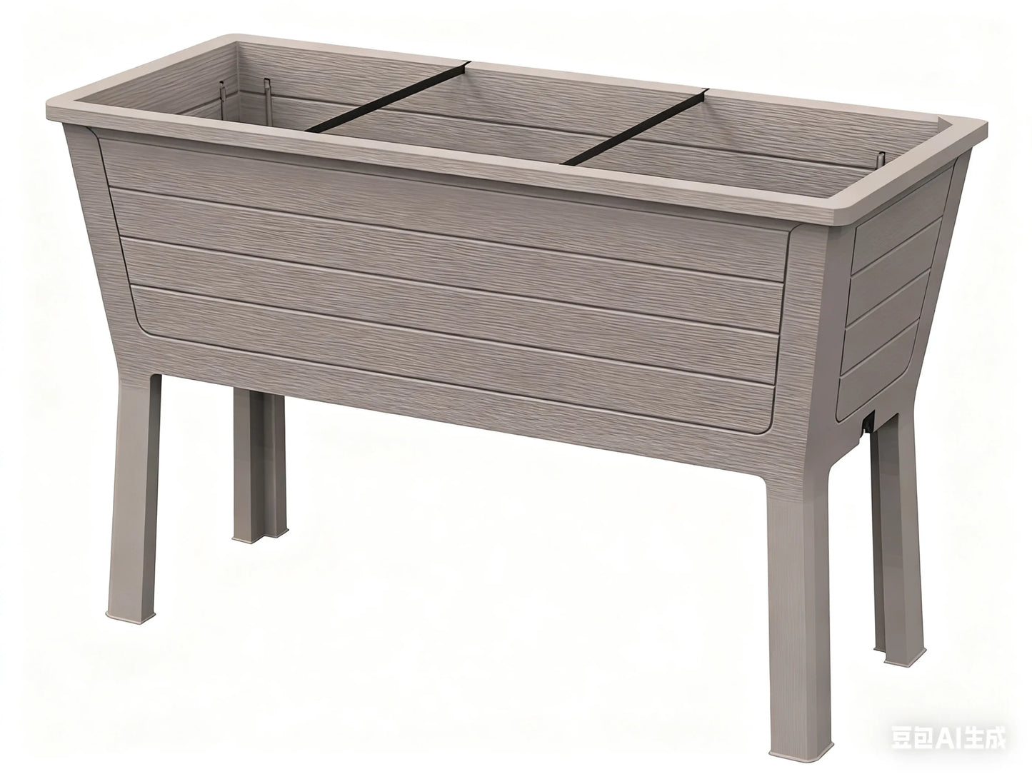 Resin Rectangular Raised Garden Bed
