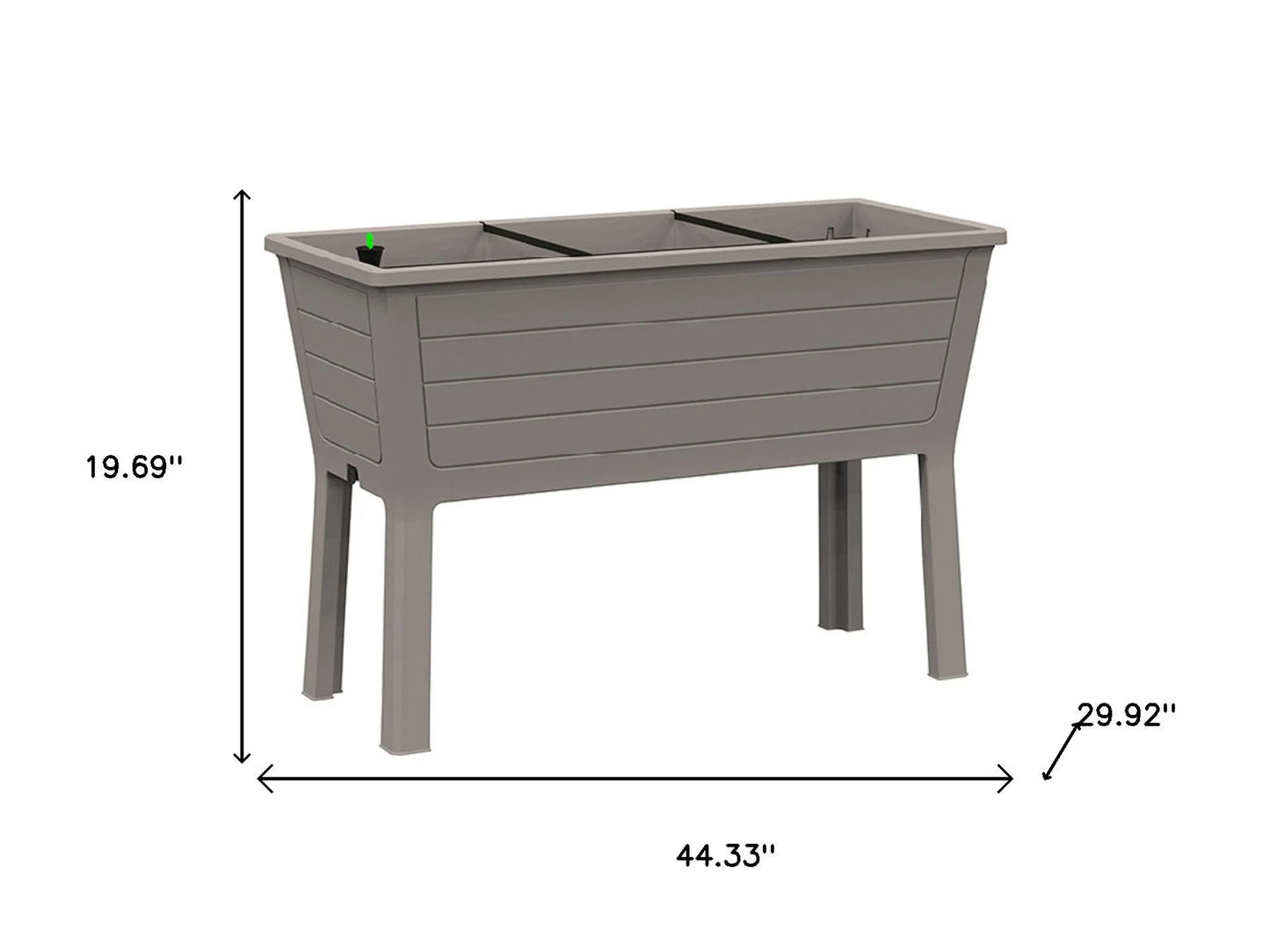 Resin Rectangular Raised Garden Bed