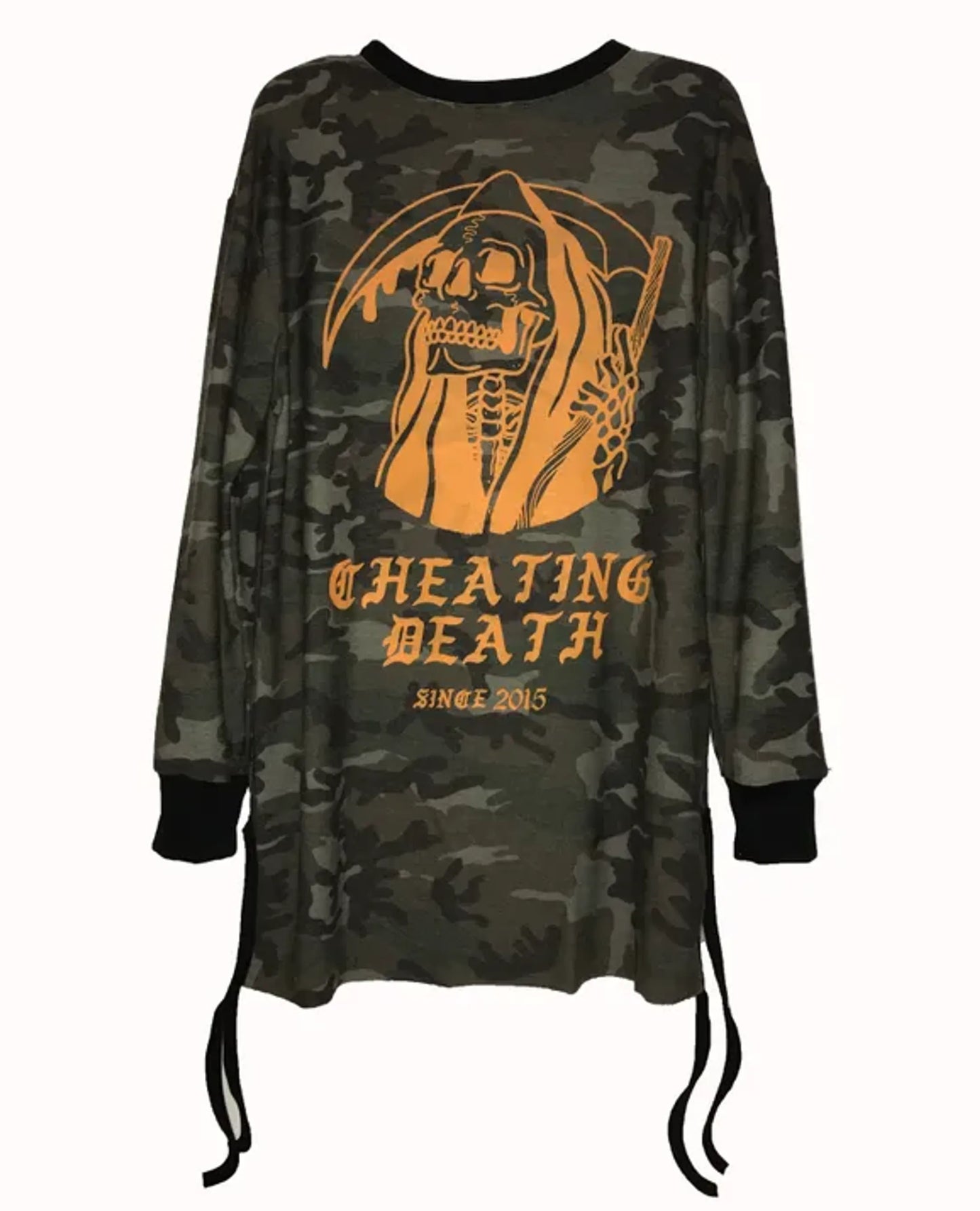 CHEATING DEATH CAMO LONG SLEEVE