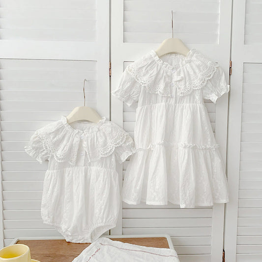 Summer Baby Girls French Style Matching Set