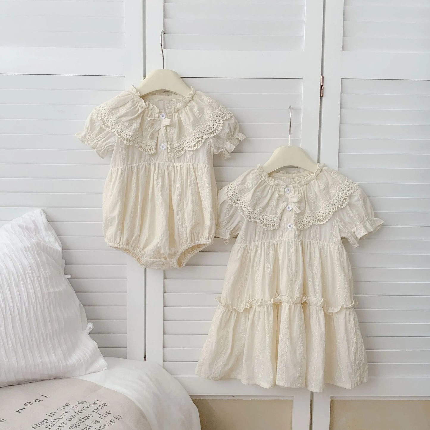 Summer Baby Girls French Style Matching Set