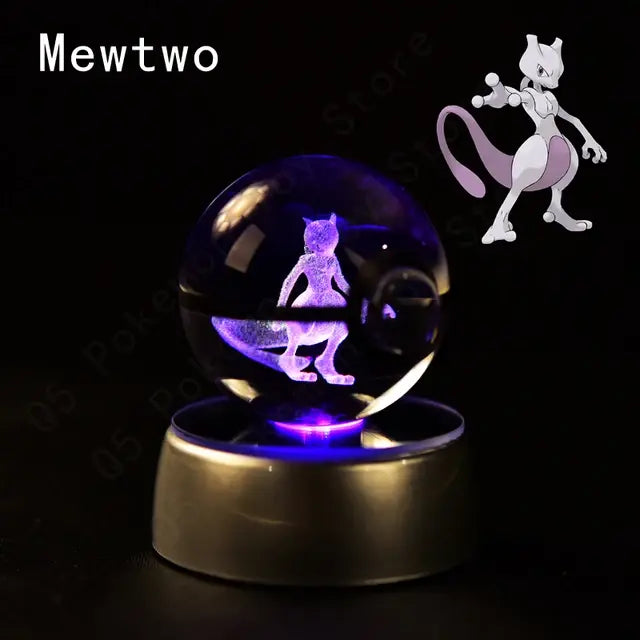 3D Pokémon Crystal Ball Lamp